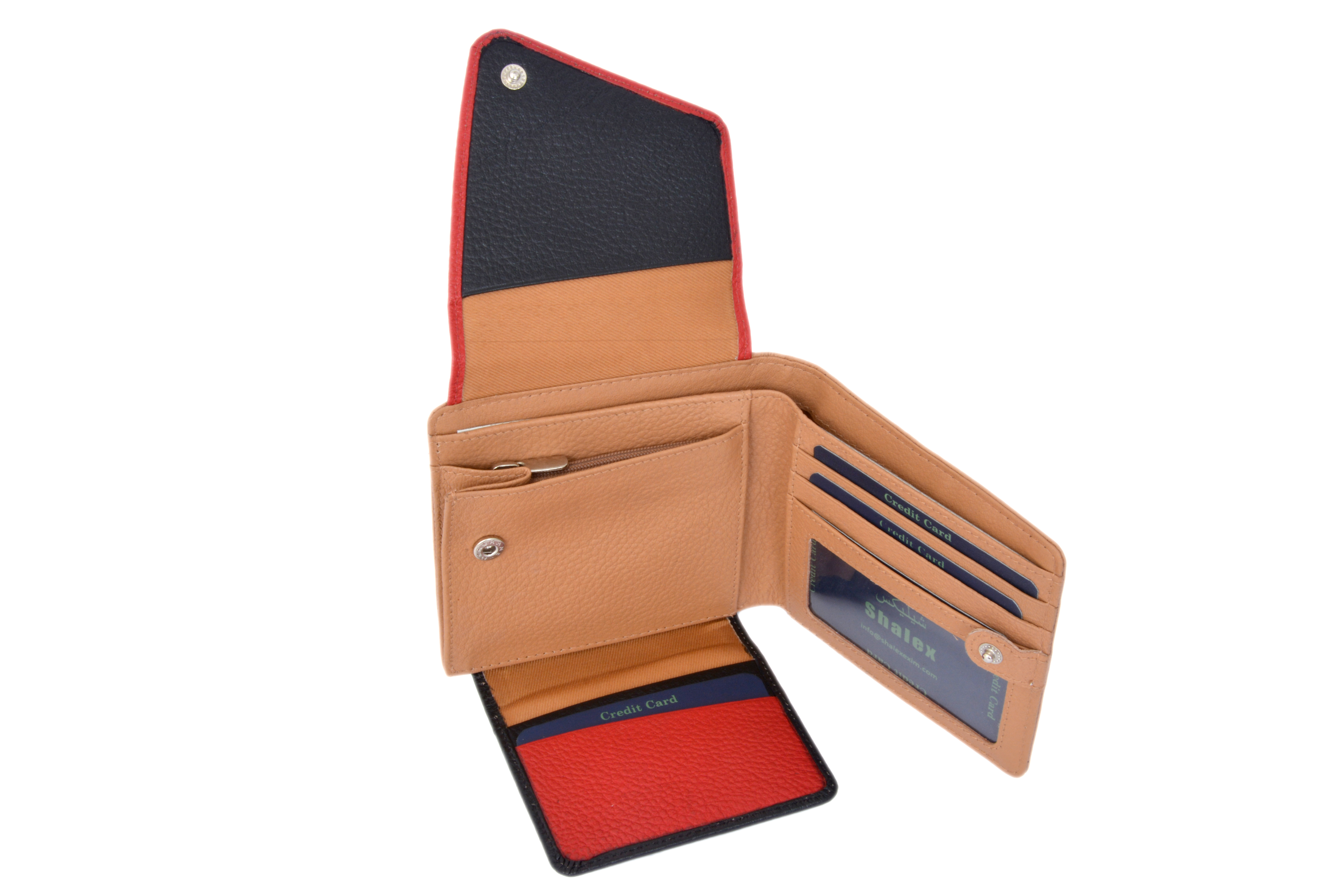 Leather Multi Colour Wallet - Genuine Leather, 10.5x11x2 Cm | Elegant Finish, Lightweight Design, Perfect For Gifting