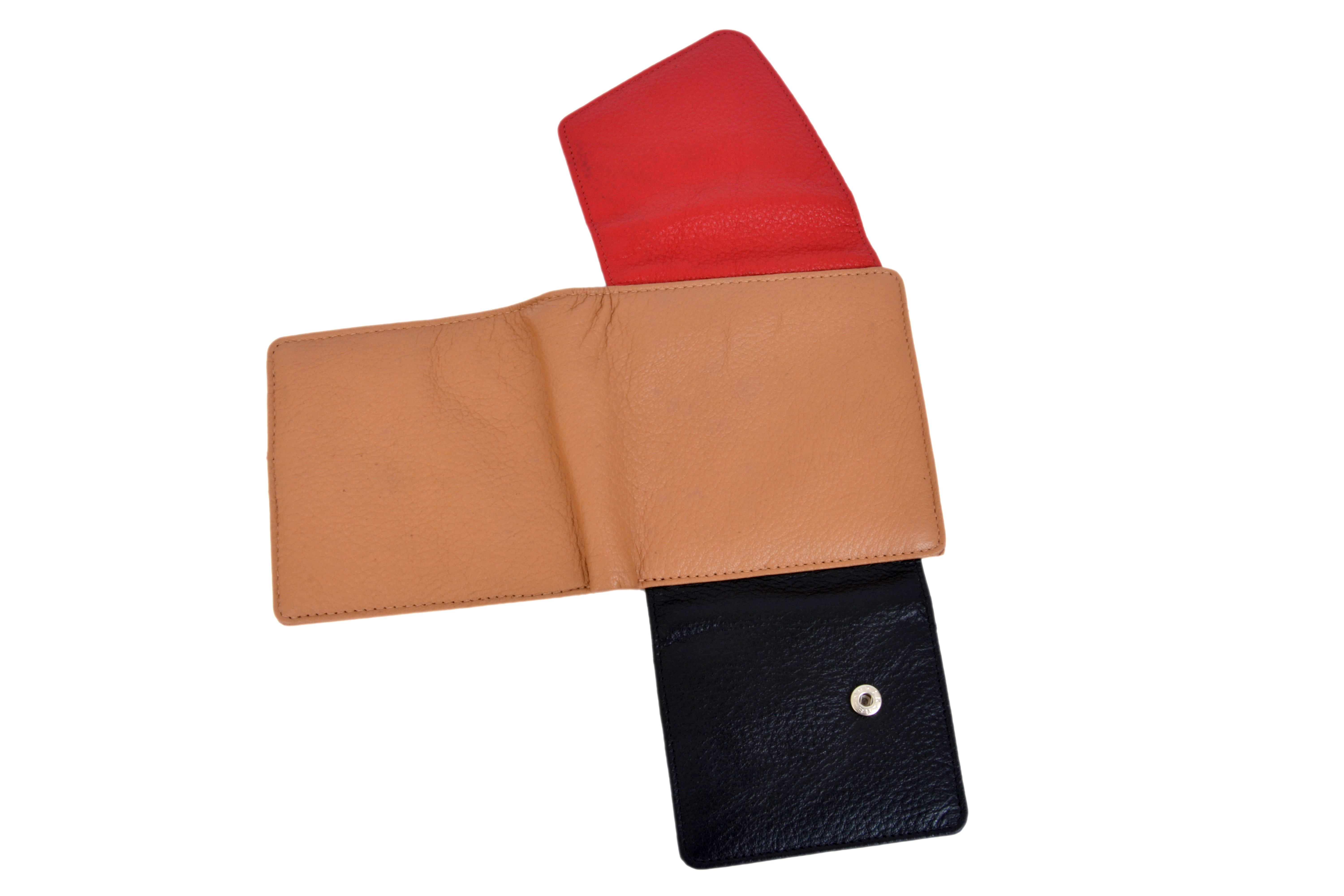 Leather Multi Colour Wallet - Genuine Leather, 10.5x11x2 Cm | Elegant Finish, Lightweight Design, Perfect For Gifting