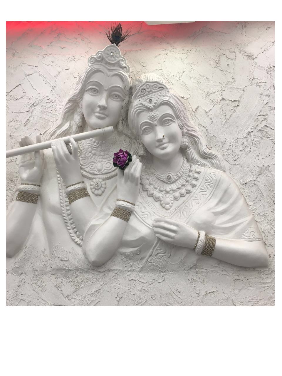 Krishna Panels - Wood Material, Varied Dimensions, Silver Finish | Elegant Design, Intricate Carving, Durable, Easy Installation, Aesthetic Value