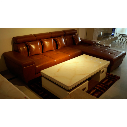 Leather 5 Seater Corner Sofa