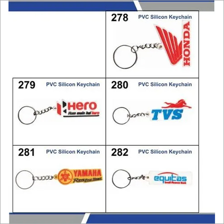 Pvc Silicon Rubber Keychains - Color: Multicolor