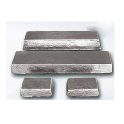 White Metal Ingots - Alloy Bar, 600x75x90 Mm, Milky White, Grade-specific Compositions For Bridges, Defense, Electrical Substations & Steel Industry
