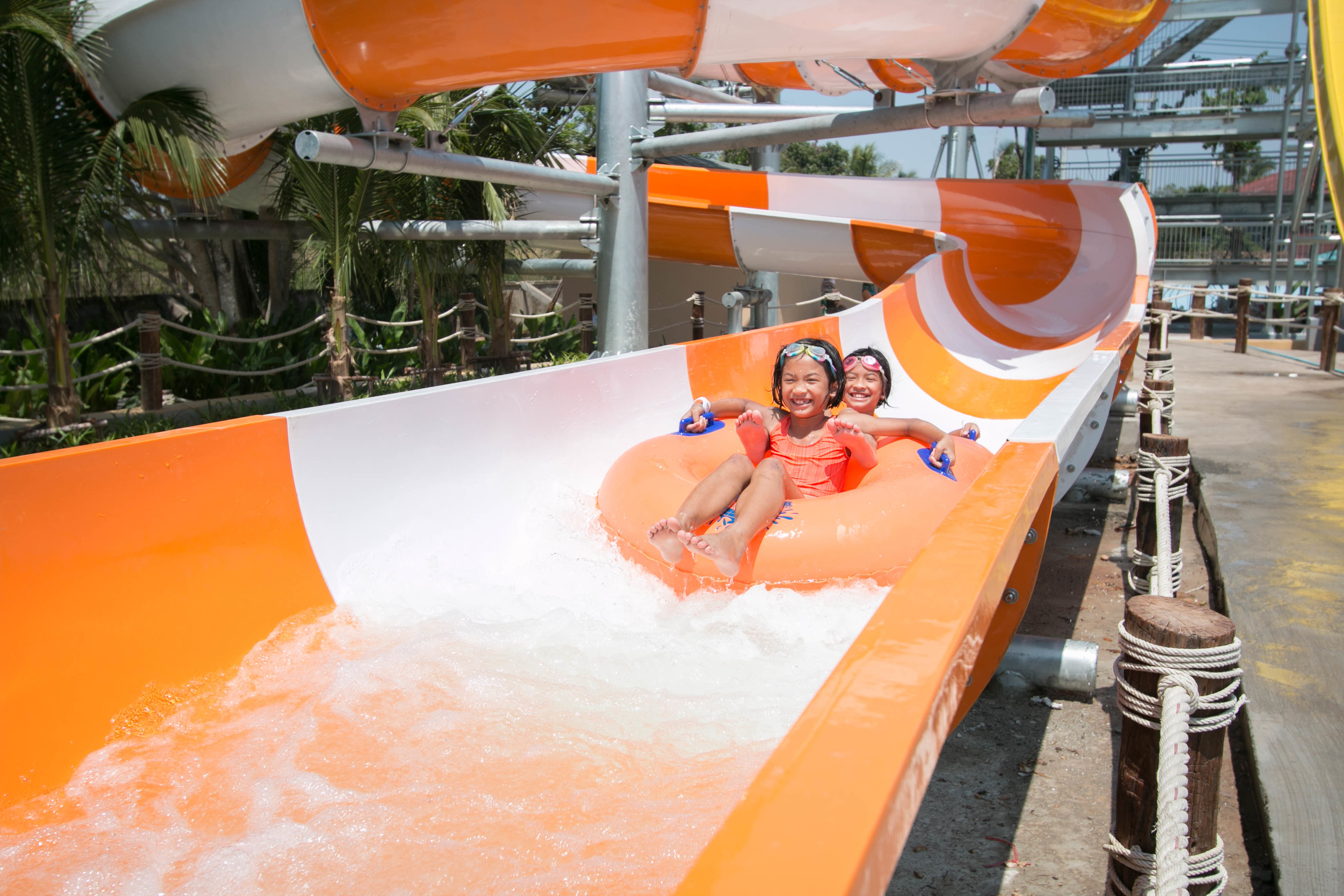 Family Float Water Slides - Open And Closed