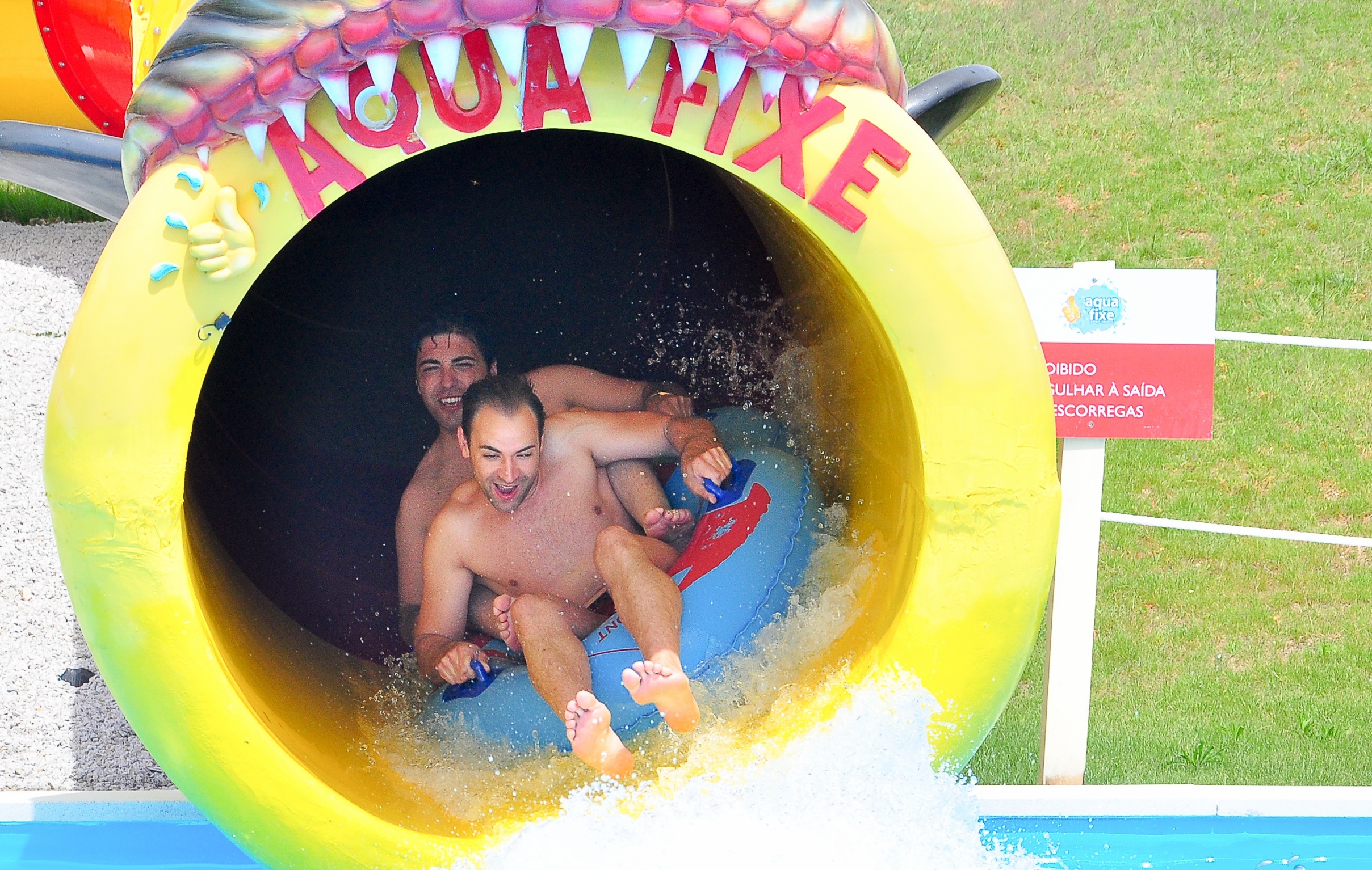 Family Float Water Slides - Open And Closed