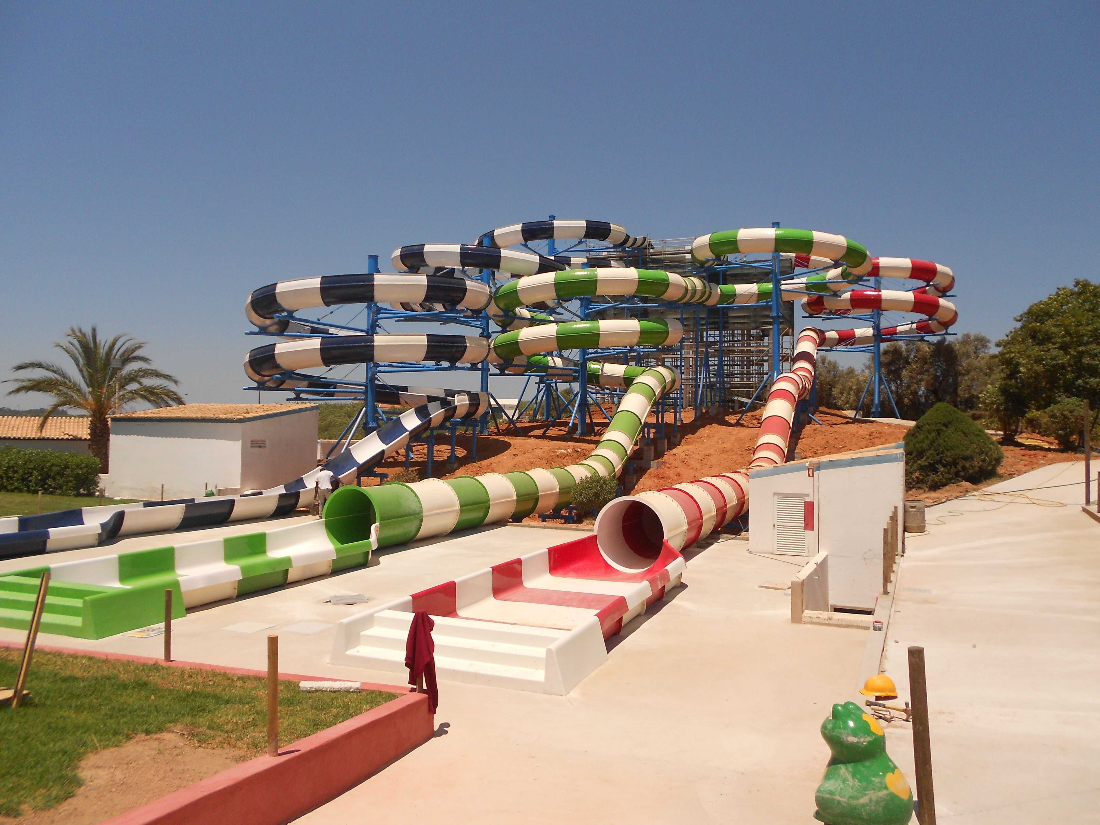 Family Float Water Slides - Open And Closed