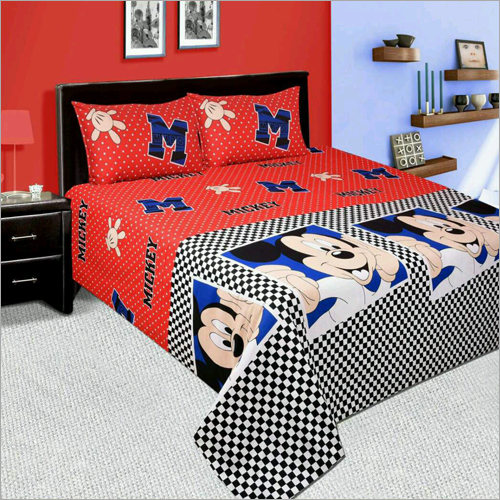 मिक्की माउस बेड शीट
