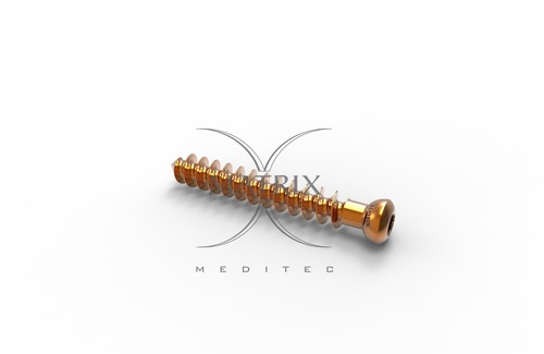 Golden Cancellous Screw 6.5Mm, Full Thread