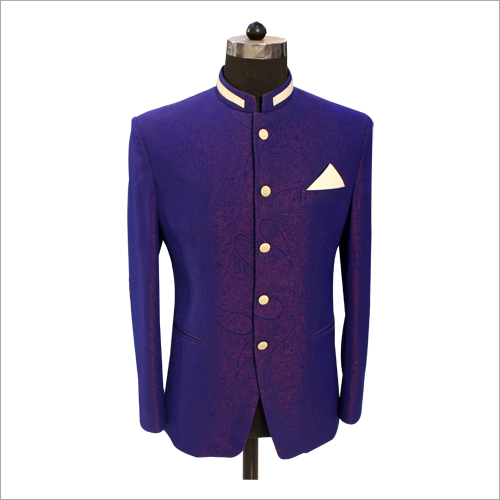 Silk Blue Jodhpuri Suit