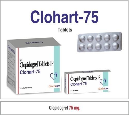 Clopidogrel 75 Mg. Application: Clinic