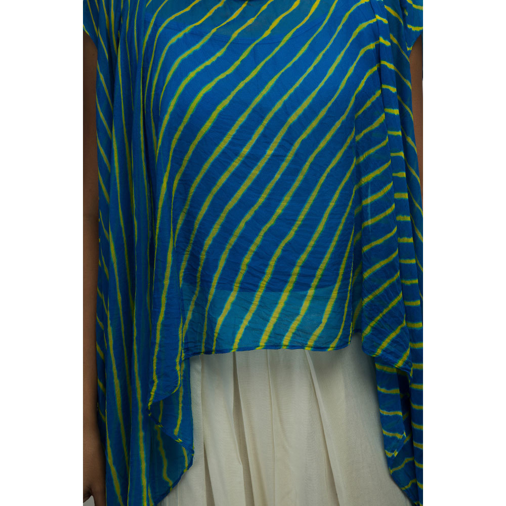 As Per Requirement Ladies Afghani Pants With Tie And Dye Cape Front