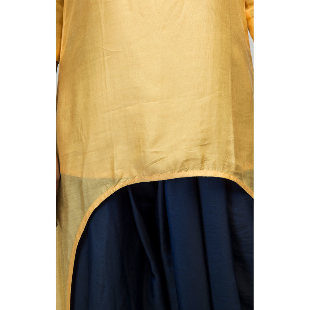 Ladies Front U Cut Kurta With Dhoti Front