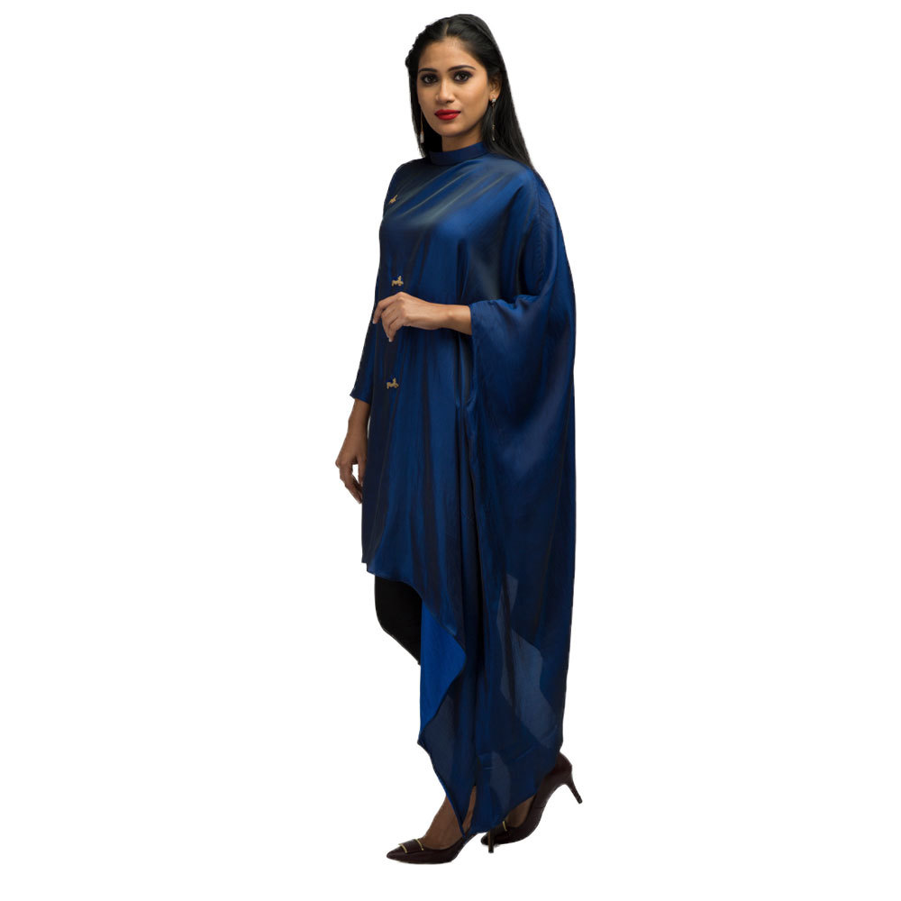 Ladies Kaftan Style Tunic With Hand Embroidery Front