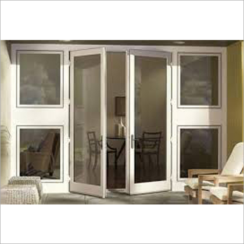 UPVC Casement Door - 7x5 Feet | Elegant Design, Acoustic Insulation, Fire Resistant, High Strength, Easy Installation
