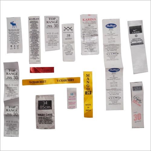 प्रिंटेड वॉश केयर लेबल