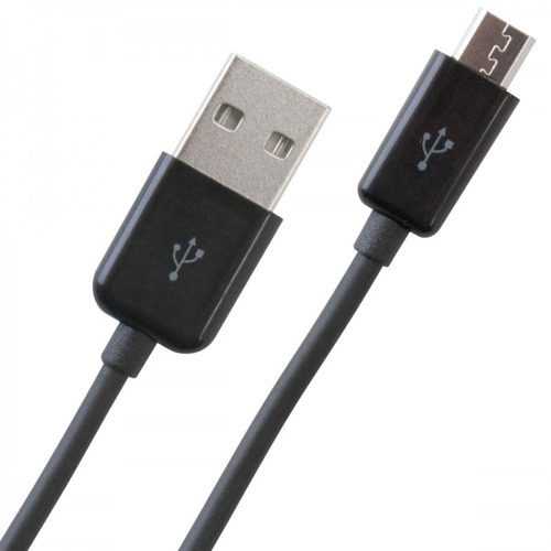 Black USB Cable - PVC, 1.5 Meter, Black | Mobile Charge, USB Connector Type: VGA, 2 Conductors