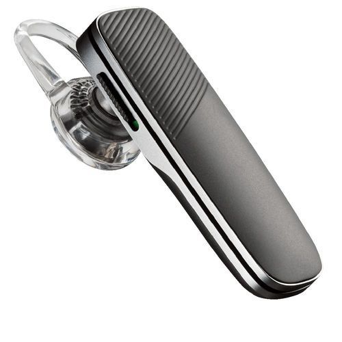 Black Bluetooth Headset - Plastic Body, Rotatable Design, Black Color | Android Compatible, 1-Day Battery Backup, 6-Month Warranty