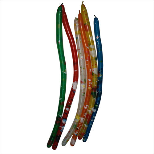 Decorative Balloons - Latex, 12 Inches Long and Thin | Multicolor, 100 Pieces, Air Inflatable