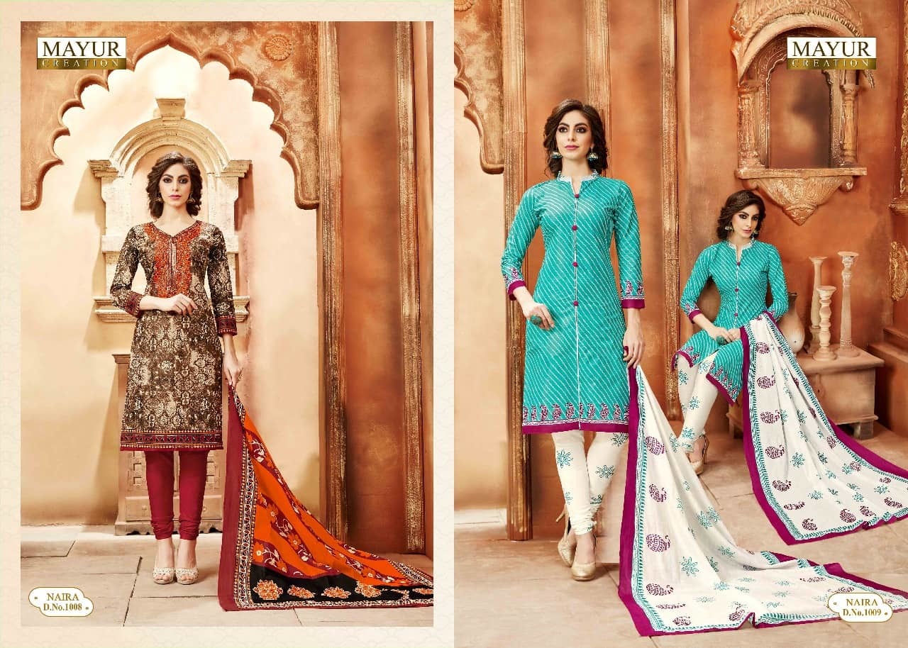 Printed Unstitched Dress Materials