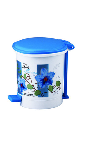 प्लास्टिक 006 पैडल बिन प्रिंटेड