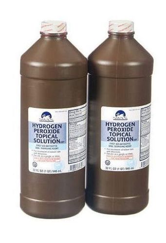 हाइड्रोजन पेरोक्साइड H2O2 बोतल