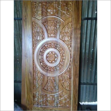 Designer Cnc Carved Teak Door