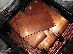 Pure Copper Ingots - Graded 99.99% Cu Content, 350x75x90 Mm, Deep Reddish Brown | High Purity, Excellent Machinability & Corrosion Resistance, 15 Kg