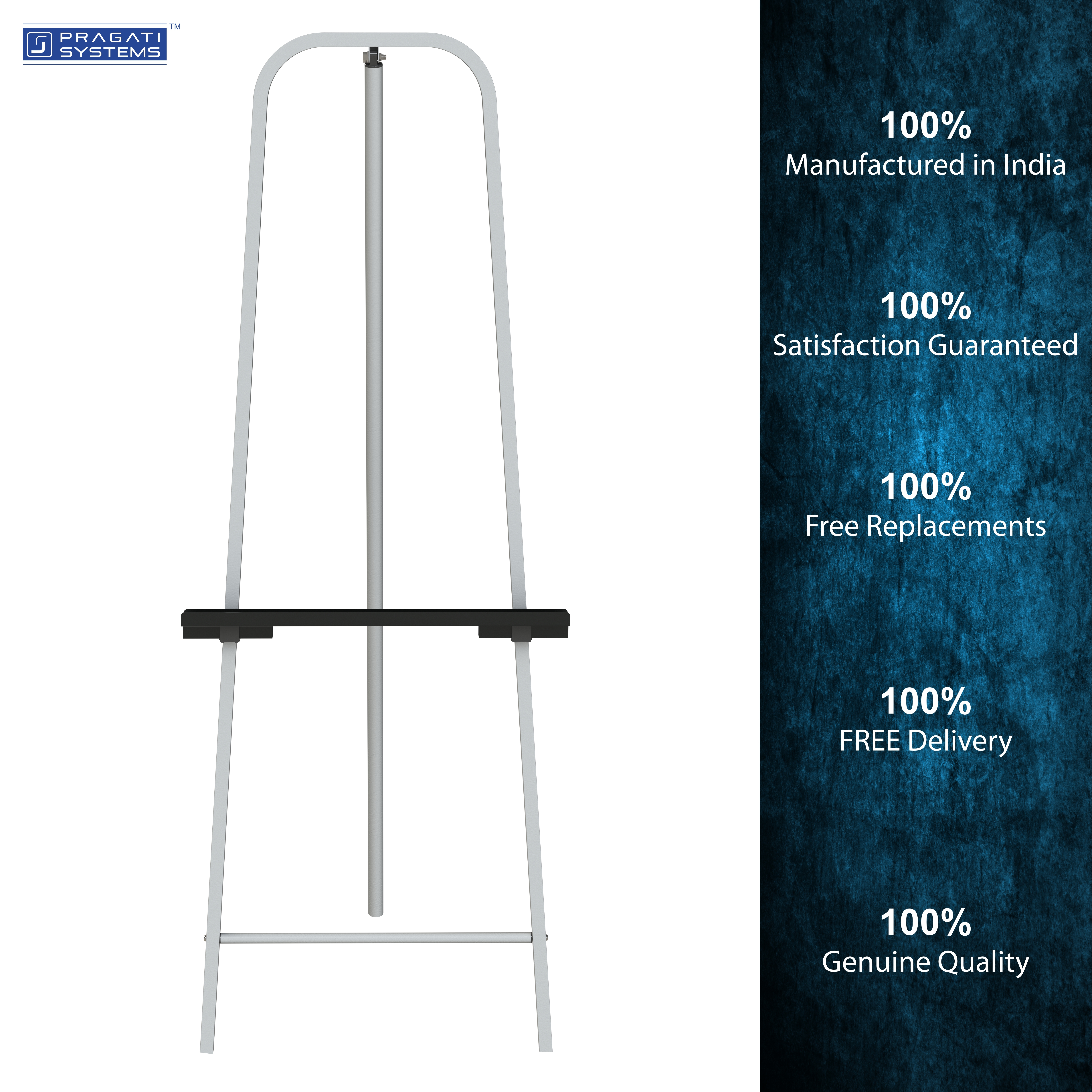 Nickel Gray Royal Easel & Art Display Stand (Tripod) Es-02