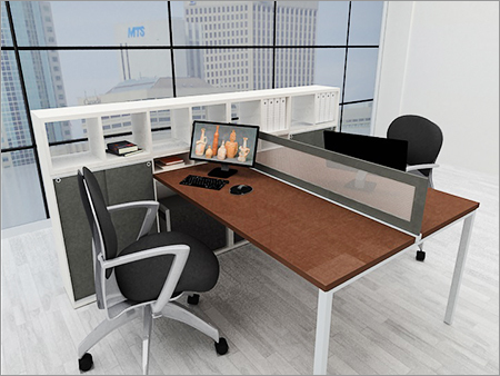 Machine Made Linear Workstation Table