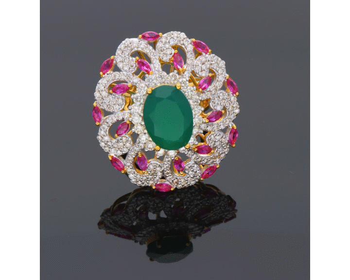 Diamond Cocktail Ring - 2.40 Carat Vs1 Round Brilliant Cut, Natural Diamonds With Excellent Clarity And Craftsmanship