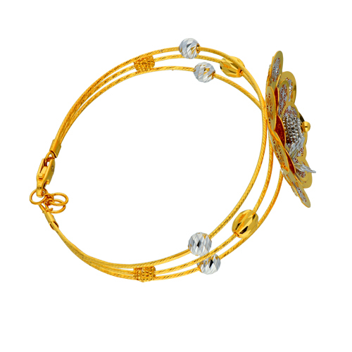 Adira Bracelet - 18k Yellow Gold, Lightweight & Elegant Design | Perfect For Anniversaries, Engagements, Weddings, And Parties