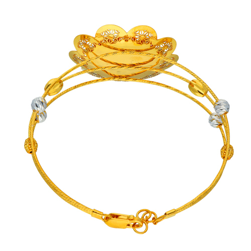 Adira Bracelet - 18k Yellow Gold, Lightweight & Elegant Design | Perfect For Anniversaries, Engagements, Weddings, And Parties