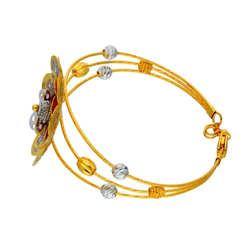 Adira Bracelet - 18k Yellow Gold, Lightweight & Elegant Design | Perfect For Anniversaries, Engagements, Weddings, And Parties