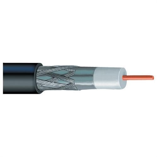 Coaxial Cable - New, 100 Feet | White and Black Color, 1 Year Warranty for CCTV Usage