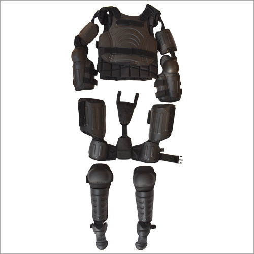 Anti Riot Suit - Ballistic Nylon, S-XXL Size Range, Black Color | Level III Trauma Protection, Easy Donning, Comfortable Padding