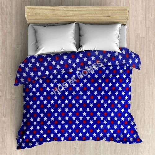 KOMFORT CREATIONS - Flannel Reversible Queen Size AC Blanket | Maximum Warmth Minimum Weight, Soft & Cozy for All Seasons