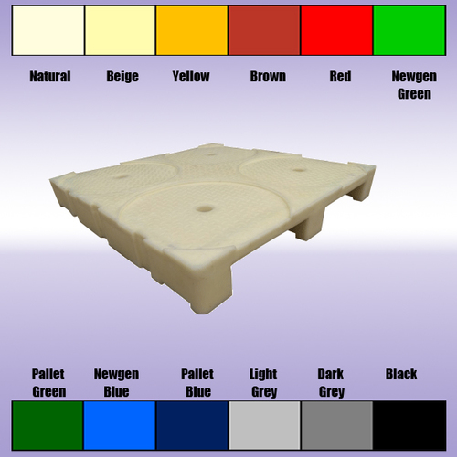 2 वे-गैर उलटने योग्य प्लास्टिक पैलेट