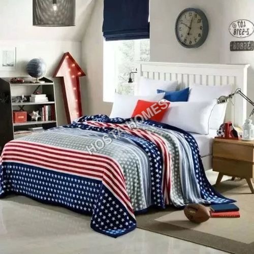 Abstract Stars Print Single Bed Ac Blanket Without Pillow Cover(All Weight Available) Age Group: Children