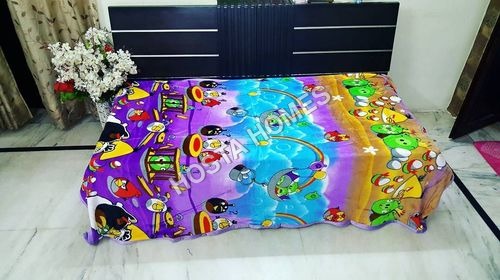 मल्टी कार्टून प्रिंट सुपर सॉफ्ट बेबी एसी ब्लैंकेट