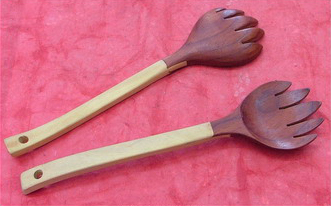 Wooden Kitchenware - Wooden Ladle Set, Varied Size, Brown Color | Durable, Easy To Clean, Eco-friendly, Ergonomic, Heat Resistant, Stylish Finish