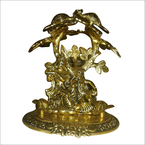 Copper Radha Krishna Statue