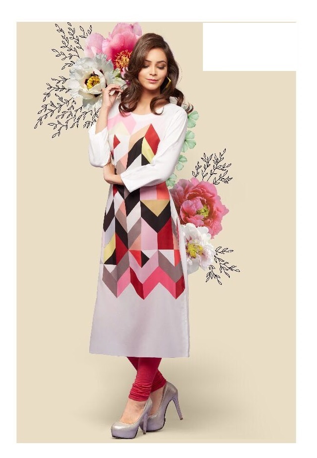Designer Kurti - Rayon & Mix Match Fabric, Sizes M-3xl, Multi Color, Printed Pattern, Modern Bollywood Style
