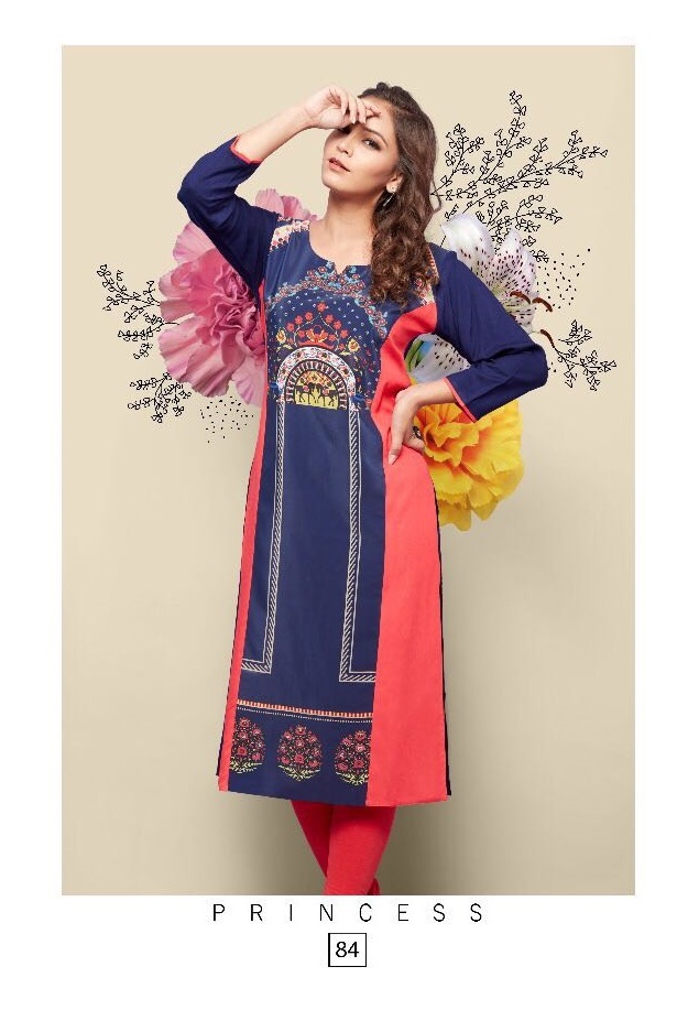 Designer Kurti - Rayon & Mix Match Fabric, Sizes M-3xl, Multi Color, Printed Pattern, Modern Bollywood Style