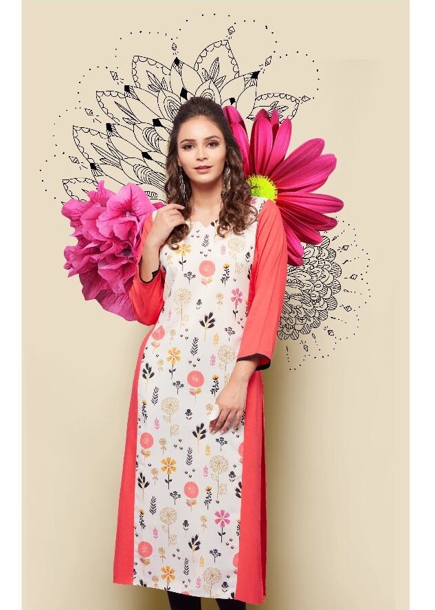 Designer Kurti - Rayon & Mix Match Fabric, Sizes M-3xl, Multi Color, Printed Pattern, Modern Bollywood Style