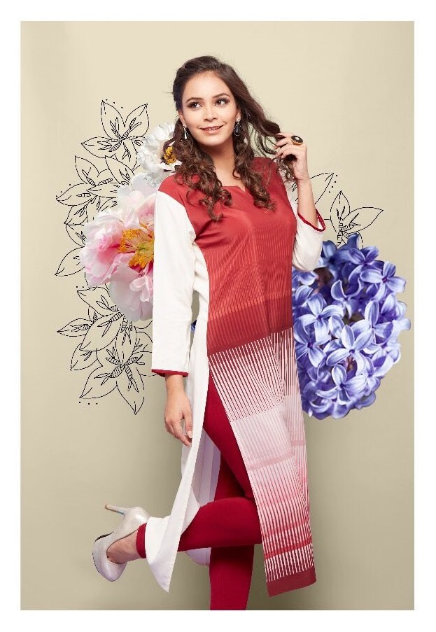 Designer Kurti - Rayon & Mix Match Fabric, Sizes M-3xl, Multi Color, Printed Pattern, Modern Bollywood Style