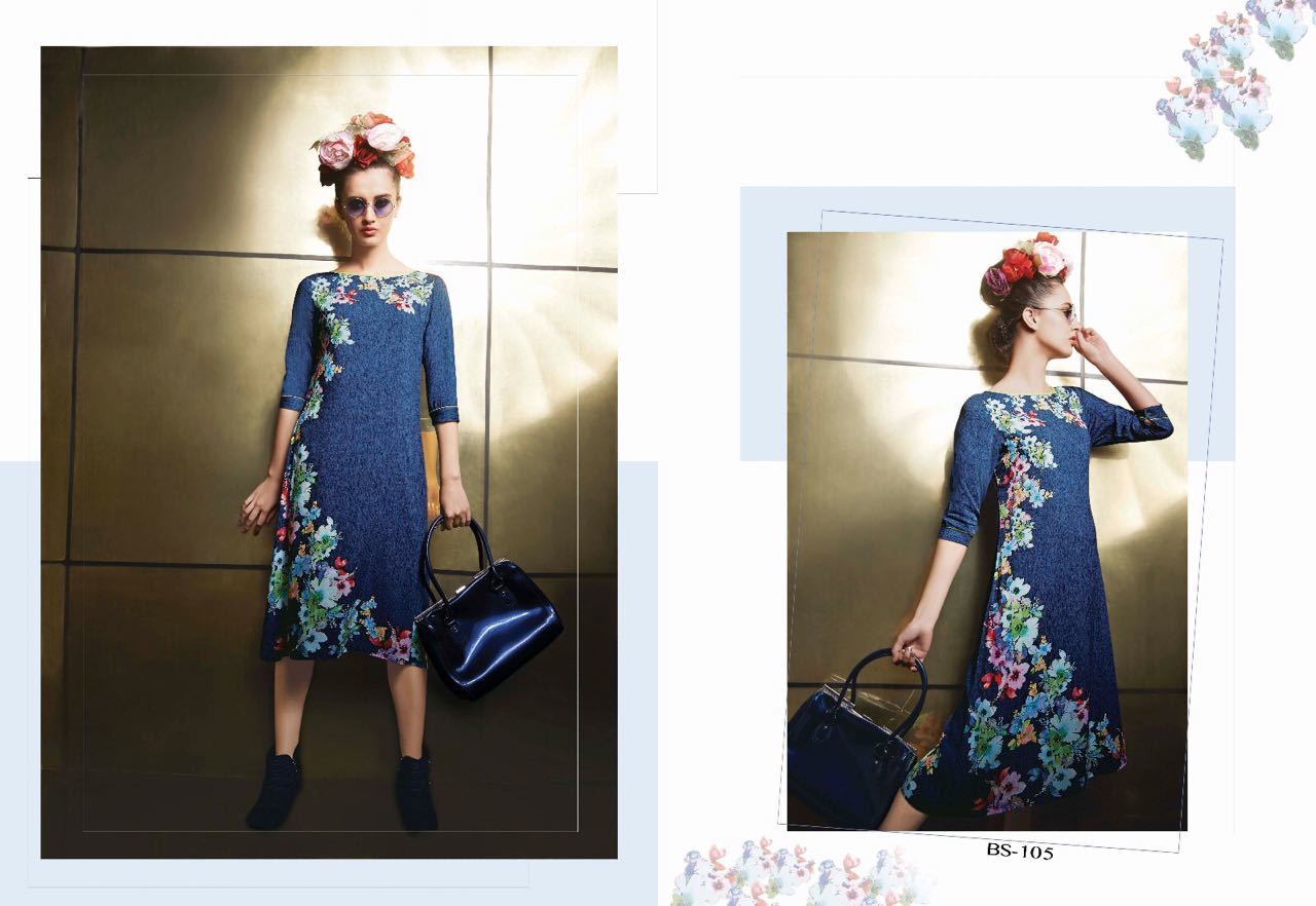 Printed Kurti - Crepe Material, Xl Size, Multicolor | Comfortable Fit, Elegant Look, High Quality, Multiple Prints, Soft Fabric, Stylish Design, Versatile Style