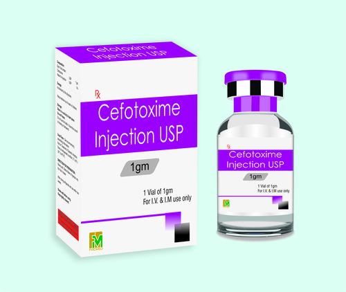 Cefotaxime Sodium Injection - Liquid Formulation, Parenteral Administration | Broad Spectrum Third-Generation Antibiotic, Hygienically Processed, Long Shelf Life, Stable Composition
