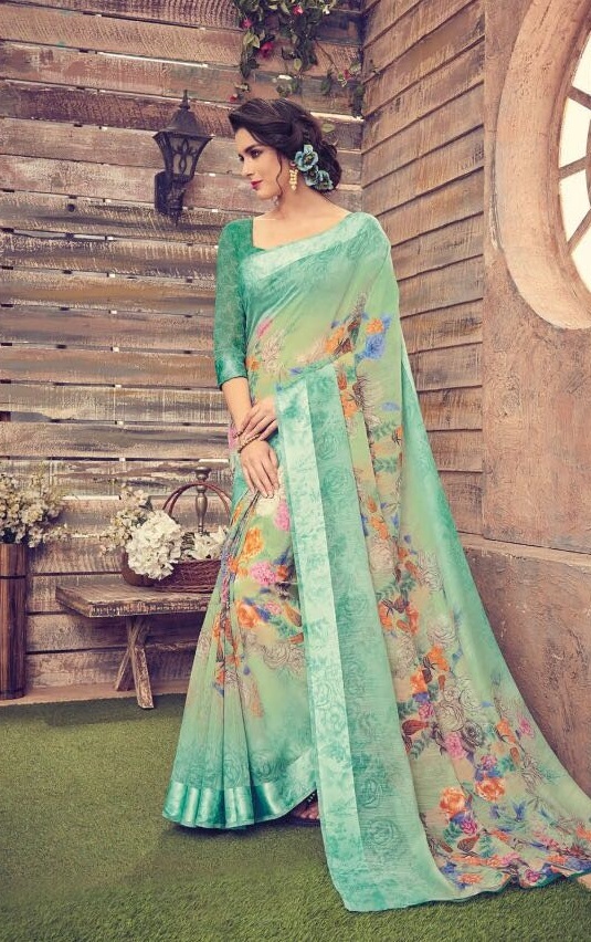 Multi Cotton Designer Saree