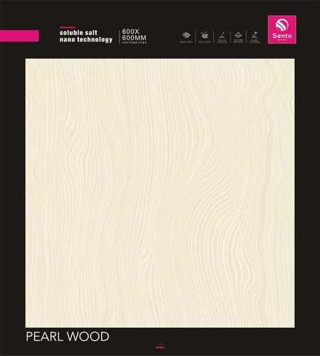 Pearl White Vitrified Tiles Size: 600X600 Mm