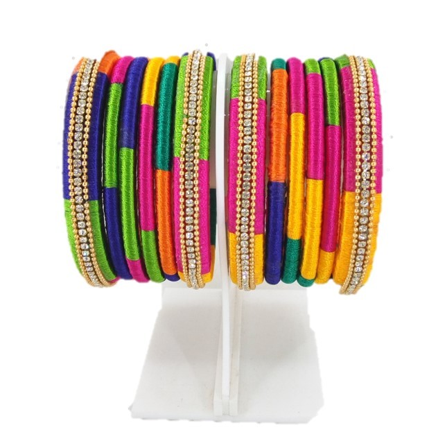 Earrings Bangles - Silk Thread Jewelry