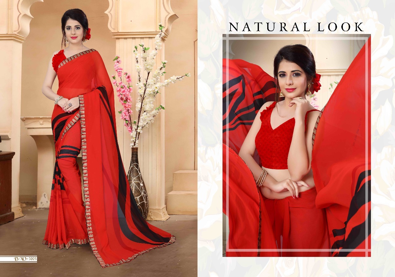 Fancy Designer Sarees - Georgette, 5.5 Meters, Brown | Comfortable Wear, Elegant Design, Intricate Embroidery, Stylish Look, Soft Fabric